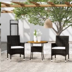 ΣΕΤ ΕΠΙΠΛΩΝ BISTRO ΚΗΠΟΥ 3 ΤΕΜ. ΜΑΥΡΟ ΑΠΟ ΣΥΝΘΕΤΙΚΟ ΡΑΤΑΝ 3058482