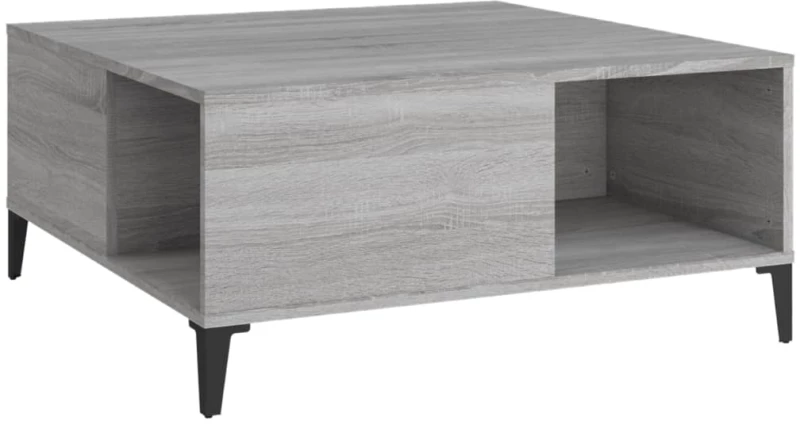 ΤΡΑΠΕΖΑΚΙ ΣΑΛΟΝΙΟΥ ΓΚΡΙ SONOMA 80X80X36,5ΕΚ. ΕΠΕΞΕΡΓΑΣΜΕΝΟ ΞΥΛΟ 821106