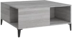 ΤΡΑΠΕΖΑΚΙ ΣΑΛΟΝΙΟΥ ΓΚΡΙ SONOMA 80X80X36,5ΕΚ. ΕΠΕΞΕΡΓΑΣΜΕΝΟ ΞΥΛΟ 821106