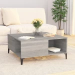 ΤΡΑΠΕΖΑΚΙ ΣΑΛΟΝΙΟΥ ΓΚΡΙ SONOMA 80X80X36,5ΕΚ. ΕΠΕΞΕΡΓΑΣΜΕΝΟ ΞΥΛΟ 821106