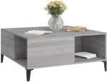 ΤΡΑΠΕΖΑΚΙ ΣΑΛΟΝΙΟΥ ΓΚΡΙ SONOMA 80X80X36,5ΕΚ. ΕΠΕΞΕΡΓΑΣΜΕΝΟ ΞΥΛΟ 821106