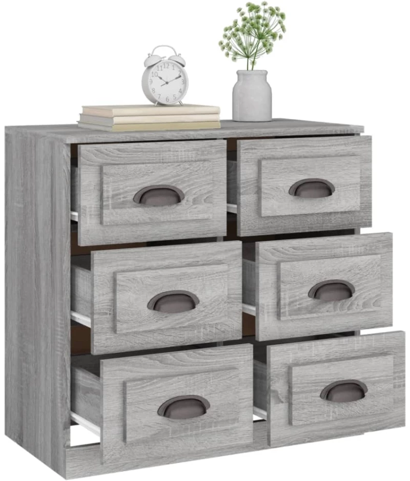 ΜΠΟΥΦΕΣ ΓΚΡΙ SONOMA 70X35,5X67,5 ΕΚ. ΑΠΟ ΕΠΕΞΕΡΓΑΣΜΕΝΟ ΞΥΛΟ 816438