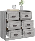 ΜΠΟΥΦΕΣ ΓΚΡΙ SONOMA 70X35,5X67,5 ΕΚ. ΑΠΟ ΕΠΕΞΕΡΓΑΣΜΕΝΟ ΞΥΛΟ 816438