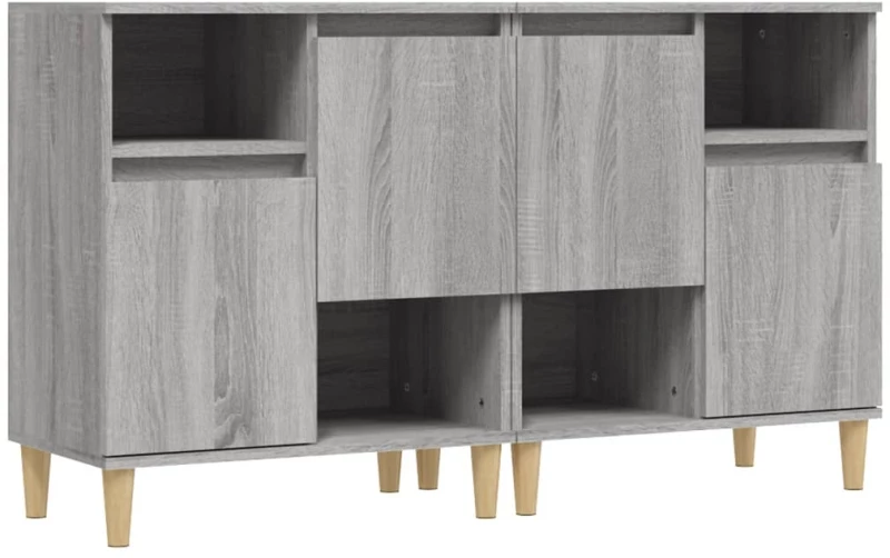 ΝΤΟΥΛΑΠΙ 2 ΤΕΜ. ΓΚΡΙ SONOMA 60X35X70 ΕΚ. ΑΠΟ ΕΠΕΞΕΡΓΑΣΜΕΝΟ ΞΥΛΟ 3185725