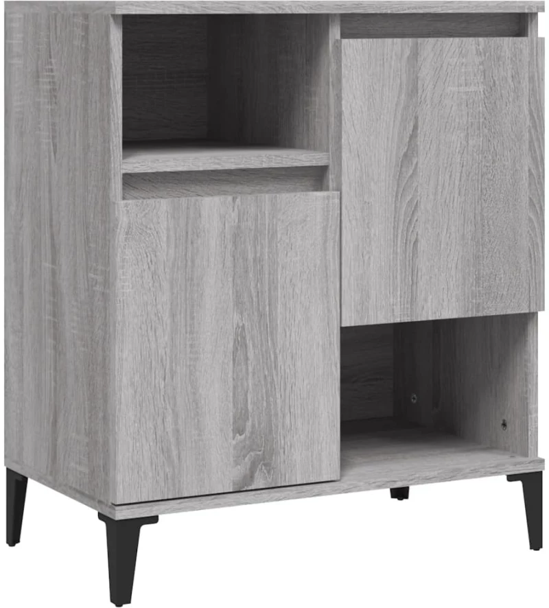 ΝΤΟΥΛΑΠΙ 3 ΤΕΜ. ΓΚΡΙ SONOMA 60X35X70 ΕΚ. ΑΠΟ ΕΠΕΞΕΡΓΑΣΜΕΝΟ ΞΥΛΟ 3185749