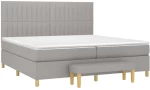 ΚΡΕΒΑΤΙ BOXSPRING ΜΕ ΣΤΡΩΜΑ ΑΝΟΙΧΤΟ ΓΚΡΙ 200X200 ΕΚ. ΥΦΑΣΜΑΤΙΝΟ 3137341