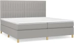 ΚΡΕΒΑΤΙ BOXSPRING ΜΕ ΣΤΡΩΜΑ ΑΝΟΙΧΤΟ ΓΚΡΙ 200X200 ΕΚ. ΥΦΑΣΜΑΤΙΝΟ 3142521