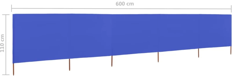 ΠΡΟΣΤΑΤΕΥΤΙΚΟ ΑΕΡΑ ΜΕ 5 ΠΑΝΕΛ ΑΖΟΥΡ ΜΠΛΕ 600X80 ΕΚ. ΥΦΑΣΜΑΤΙΝΟ 47159
