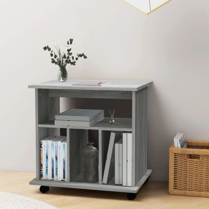 ΝΤΟΥΛΑΠΙ ΜΕ ΡΟΔΑΚΙΑ ΓΚΡΙ SONOMA 60X45X60 ΕΚ. ΕΠΕΞΕΡΓΑΣΜΕΝΟ ΞΥΛΟ 826355