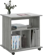 ΝΤΟΥΛΑΠΙ ΜΕ ΡΟΔΑΚΙΑ ΓΚΡΙ SONOMA 60X45X60 ΕΚ. ΕΠΕΞΕΡΓΑΣΜΕΝΟ ΞΥΛΟ 826355