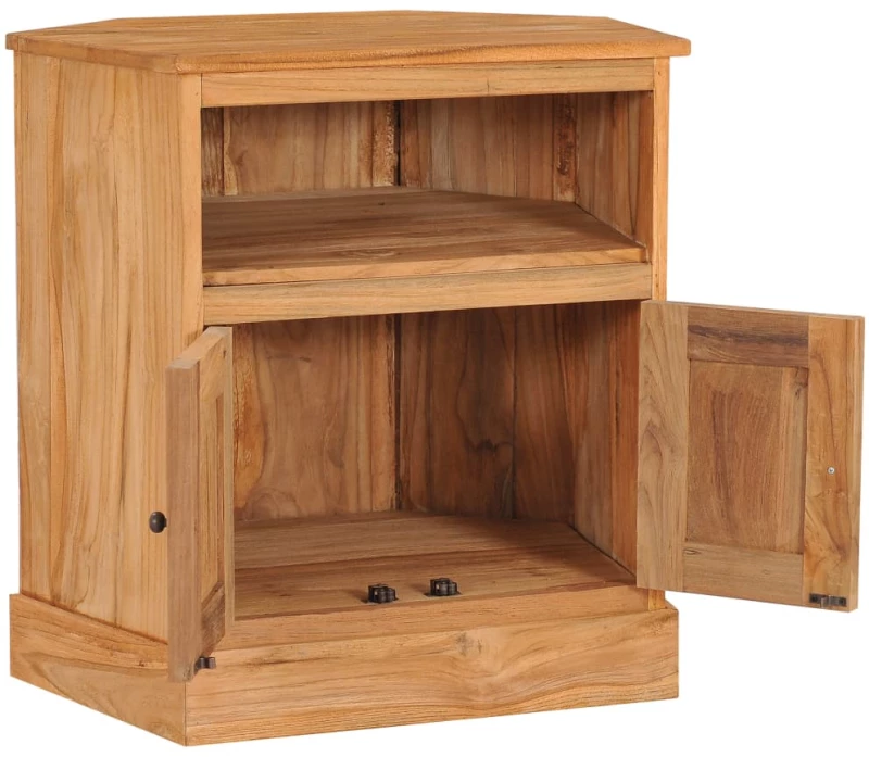 ΝΤΟΥΛΑΠΙ ΓΩΝΙΑΚΟ 60 X 45 X 60 ΕΚ. ΑΠΟ ΜΑΣΙΦ ΞΥΛΟ TEAK 288898