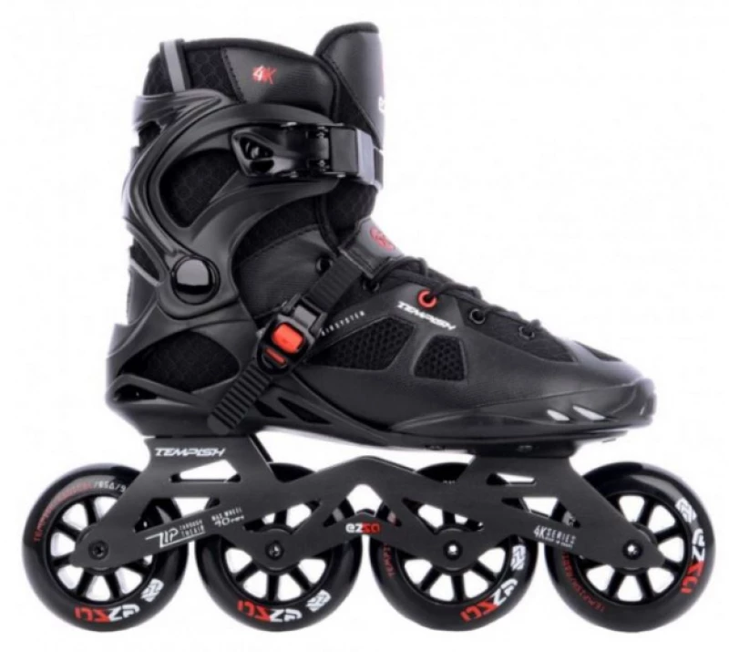 inline skates Ezza 90 softboot 85A black/red size 44