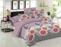 Σετ Πάπλωμα LE BLANC Premium Cotton 100% Chrysanthemum Lilac Υπέρδιπλο 220x240