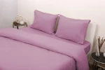 Σετ Παπλωματοθήκη Υπέρδιπλη 220x240 3100 Φανέλλα Λιλά