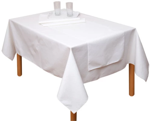 Τραπεζομάντηλο Αλέκιαστο 140x180 Κορίνα Λευκό