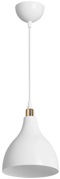 Φωτιστικό οροφής μονόφωτο Lofty pakoworld Ε27 λευκό Φ18x56εκ