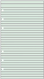Contax Organizer Personal 2506 φύλλα σημειώσεων ριγέ 20φ πράσινα