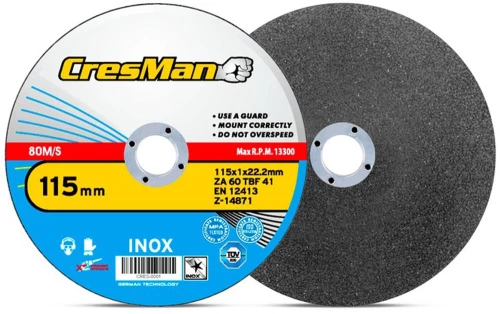 Δίσκος κοπής ΙΝΟΧ CRESMAN 180mmX1.6mm