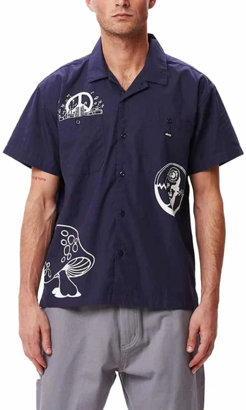 Ανδρικό Πουκάμισο Obey Oyster Navy