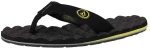 Volcom Recliner Sandals Black Lime