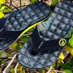 Volcom Recliner Sandals Black Lime