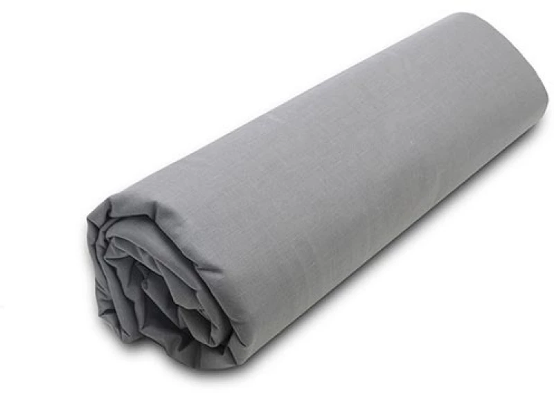 Κατωσέντονο Menta με λάστιχο 19 Dark Grey Διπλό (160x200+40)