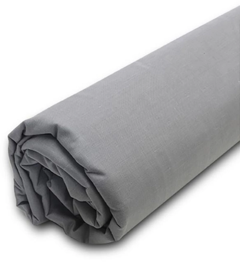Κατωσέντονο Menta με λάστιχο 19 Dark Grey Διπλό (160x200+40)