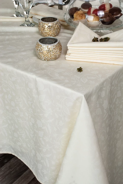 BENSIMON - TΡΑΠΕΖΟΜΑΝΗΛΟ ΣΑΤΕΝ ΖΑΚΑΡ ΣΕΤ 12 ΑΤΟΜΩΝ (160X270, 12 50X50)