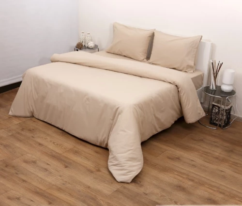 Σετ Σεντόνια Μονά 175x265 3100 Φανέλλα Μπεζ