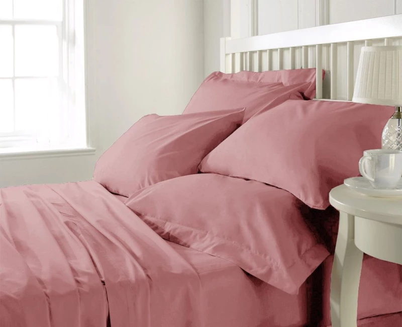 Σεντόνι Υπέρδιπλο με Λάστιχο 160x200+25 Prestige 1 Blush Pink