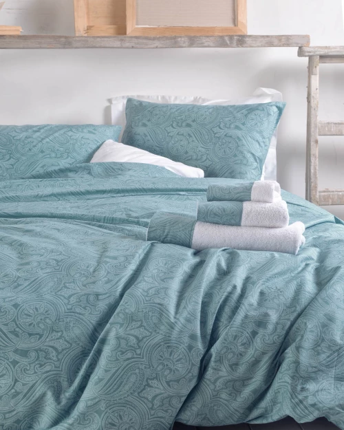 CHARISMA ΤΙΡΚΟΥΑΖ - ΣΕΤ ΣΕΝΤΟΝΙΑ DIVA ΥΠΕΡΔΙΠΛΟ ΜΕ ΛΑΣΤΙΧΟ (230Χ270, 165Χ205+29)