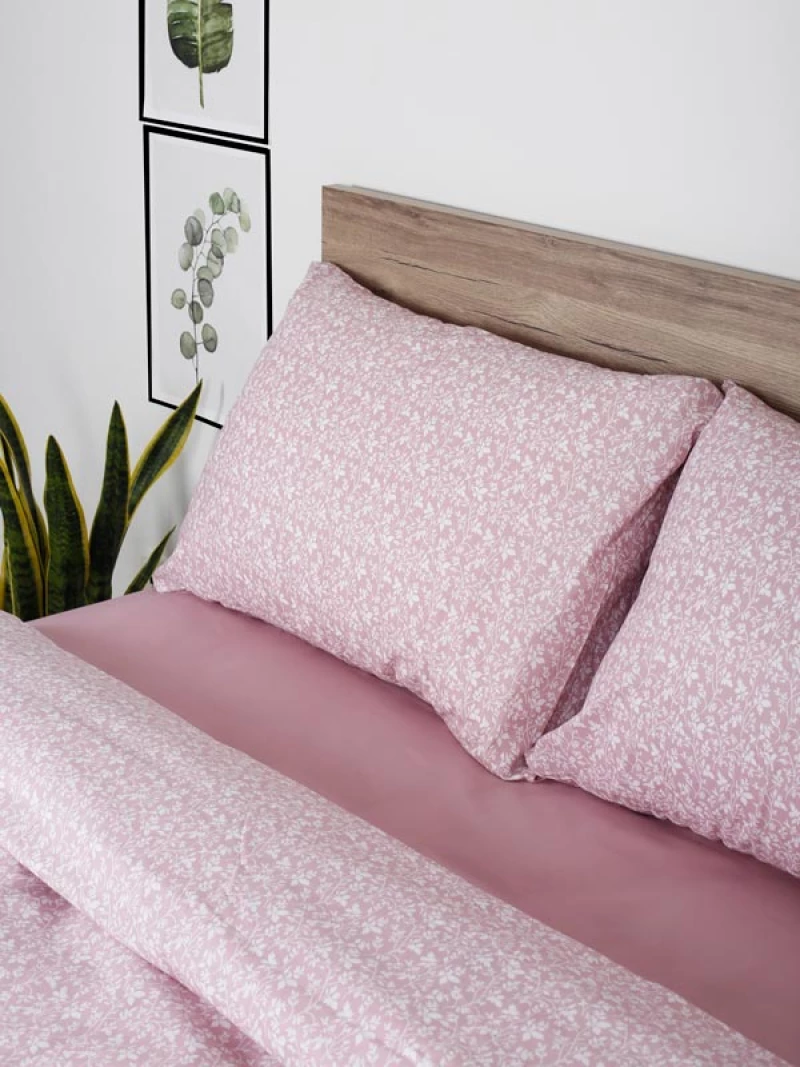 Παπλωματοθήκη Cotton Feelings 920 Pink Υπέρδιπλη (230χ250)