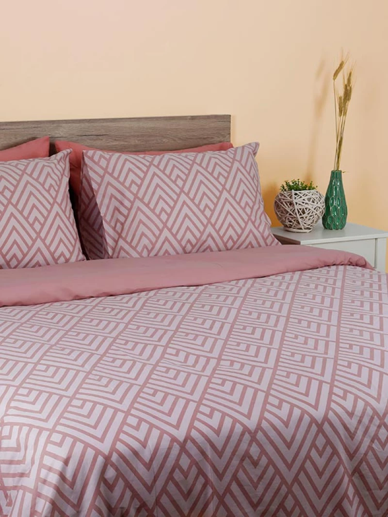 Παπλωματοθήκη Cotton Feelings 2036 Pink Μονή (170χ250)