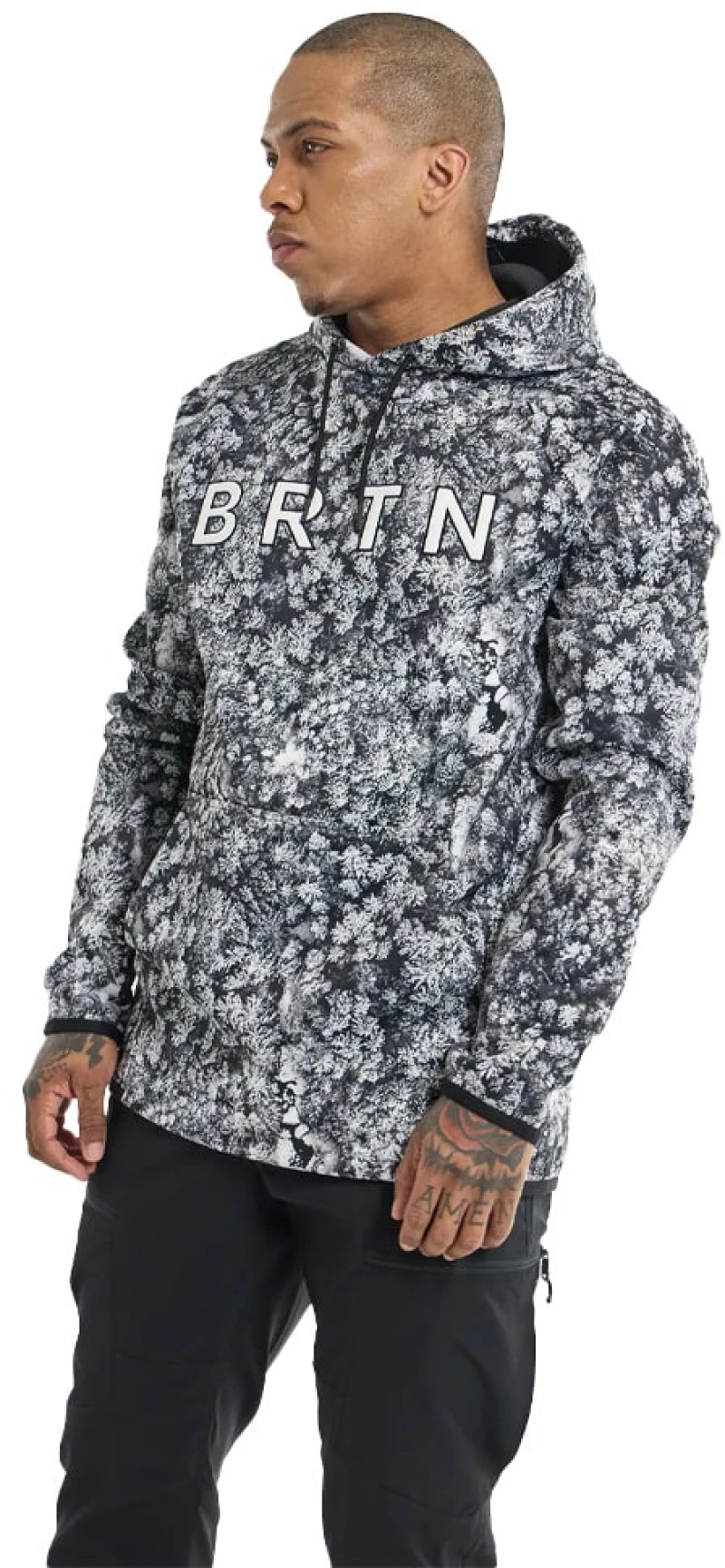 Τεχνικό Fleece Burton Crown Aerial Pines Black