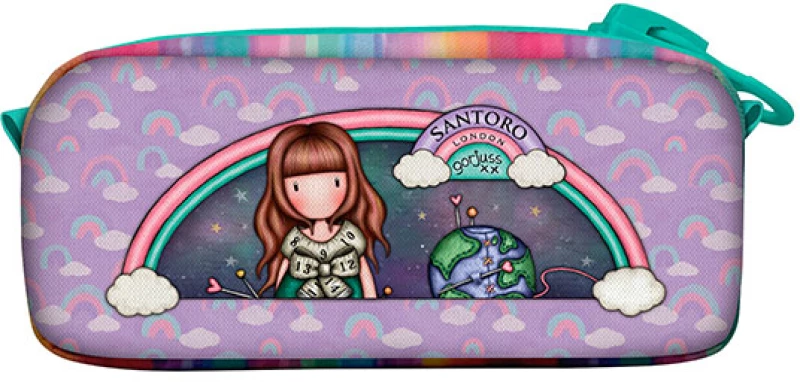 Κασετίνα Santoro με τεράστιο φερμουάρ Be Kind To Our Planet 1127GJ07
