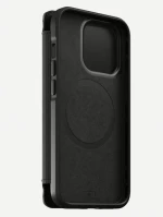 NOMAD θήκη Πορτοφόλι δερμάτινη Folio Rugged rustic MagSafe για Apple iPhone 13 PRO 6.1 - ΜΑΥΡΟ - NM01078685