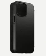 NOMAD θήκη Πορτοφόλι δερμάτινη Folio Rugged rustic MagSafe για Apple iPhone 13 PRO 6.1 - ΜΑΥΡΟ - NM01078685