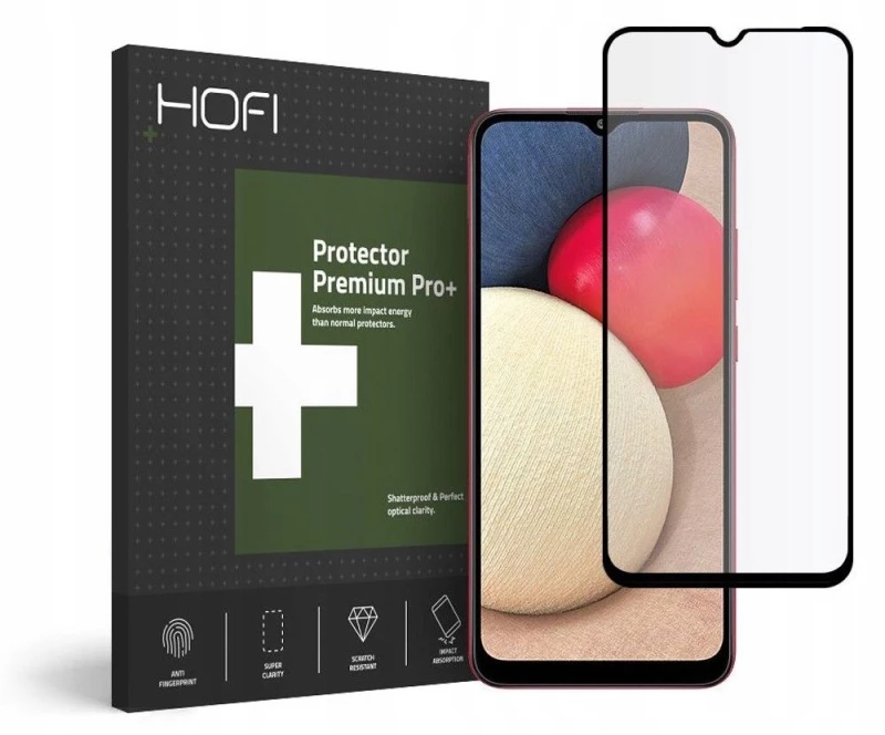 HOFI Γυαλί προστασίας 9H για Samsung Galaxy A02S 2021 - ΜΑΥΡΟ