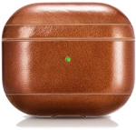 Θήκη iCarer Δερμάτινη για Apple AirPods 3 - ΚΑΦΕ - IAP-056-BRW