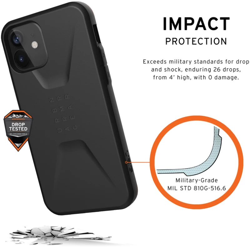 Θήκη UAG Civilian για Apple iPhone 13 PRO 6.1 - Mallard ΜΠΛΕ - 11315D115555