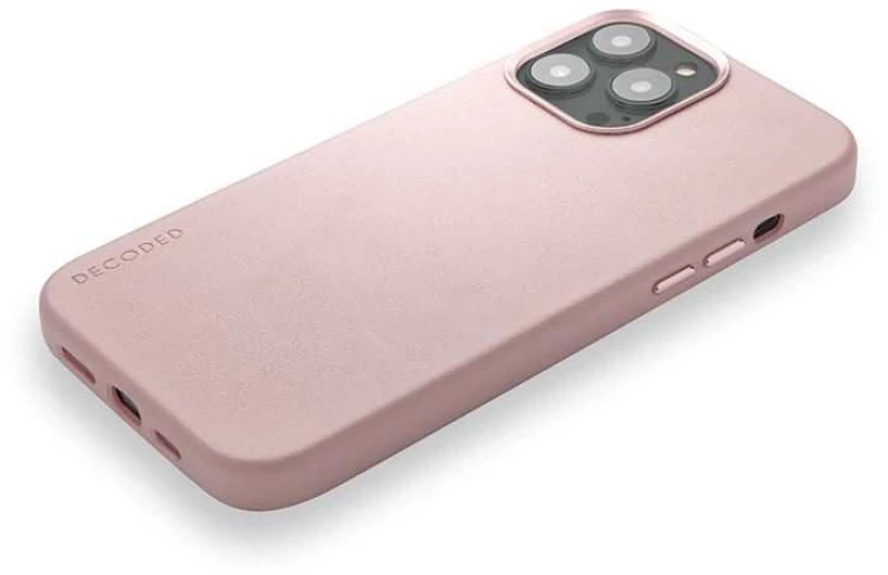 Θήκη Decoded Γνήσια Δερμάτινη Back COVER για Apple iPhone 13 Pro 6.1 - ΡΟΖ - D22IPO61PBC6PPK