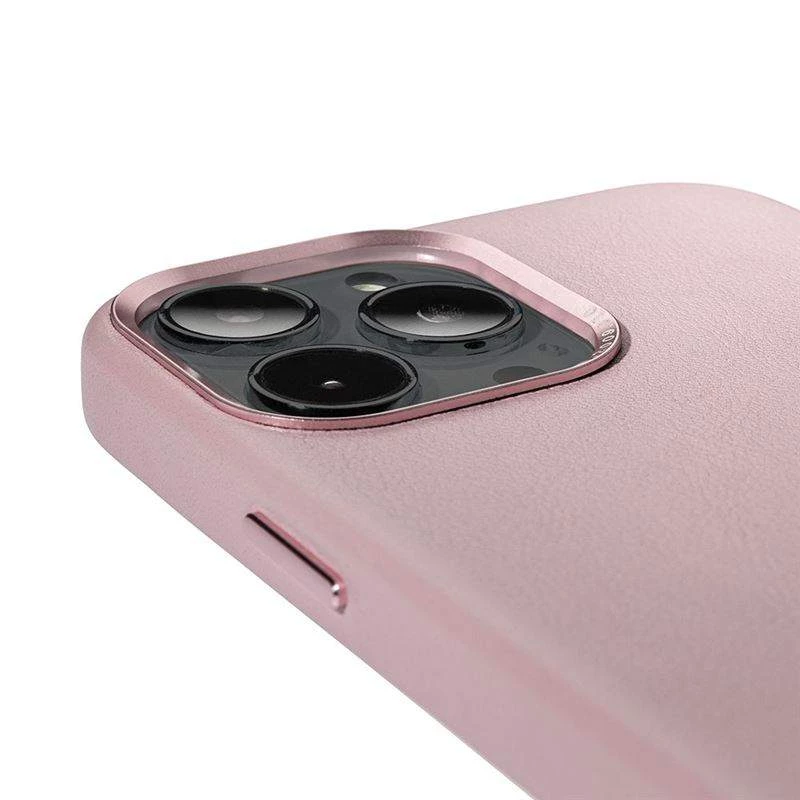 Θήκη Decoded Γνήσια Δερμάτινη Back COVER για Apple iPhone 13 Pro 6.1 - ΡΟΖ - D22IPO61PBC6PPK