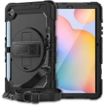 Θήκη TECH PROTECT SOLID360 HANDSTRAP, STAND για SAMSUNG GALAXY TAB S6 LITE 10.4 2020 / 2022 - ΜΑΥΡΟ