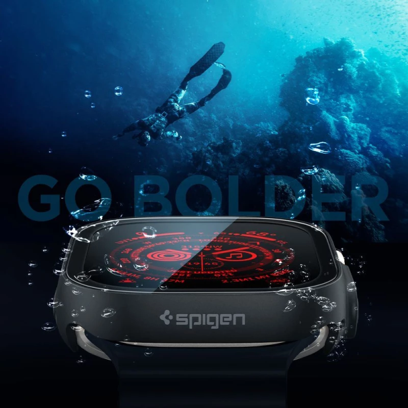 Θήκη Spigen SGP Thin Fit 360 για Apple Watch Ultra 49mm - ΜΑΥΡΟ - ACS05558