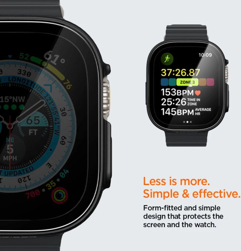 Θήκη Spigen SGP Thin Fit 360 για Apple Watch Ultra 49mm - ΜΑΥΡΟ - ACS05558
