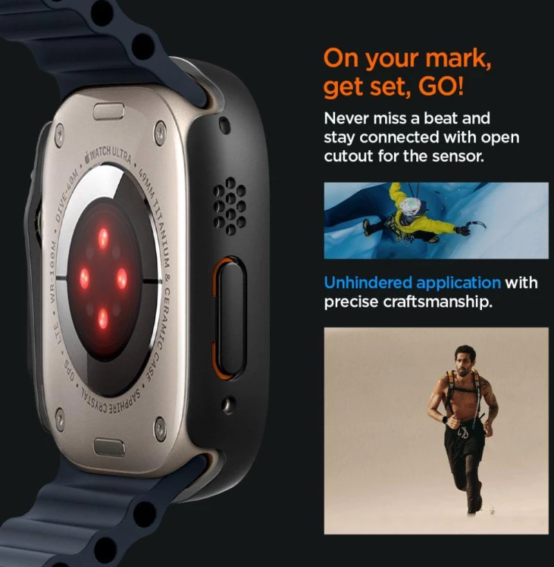 Θήκη Spigen SGP Thin Fit 360 για Apple Watch Ultra 49mm - ΜΑΥΡΟ - ACS05558
