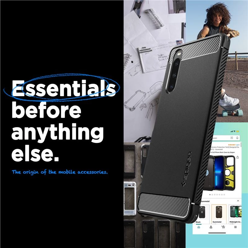 Θήκη SPIGEN SGP Ultra Rugged Armor για SONY XPERIA 1 V 2023 - MAYΡΗ - ACS06204