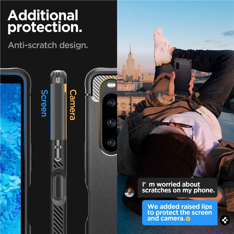 Θήκη SPIGEN SGP Ultra Rugged Armor για SONY XPERIA 1 V 2023 - MAYΡΗ - ACS06204