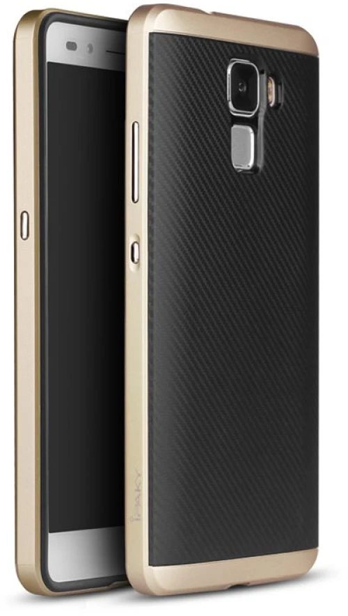 Θήκη IPAKY PREMIUM HYBRID για HUAWEI smartphone HONOR 7 - ΧΡΥΣΟ