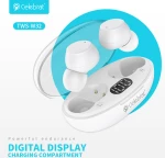 CELEBRAT earphones με θήκη φόρτισης TWS-W32  True Wireless  μαύρα